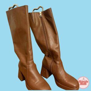 L'Intervalle - Brown Platform knee-high boots